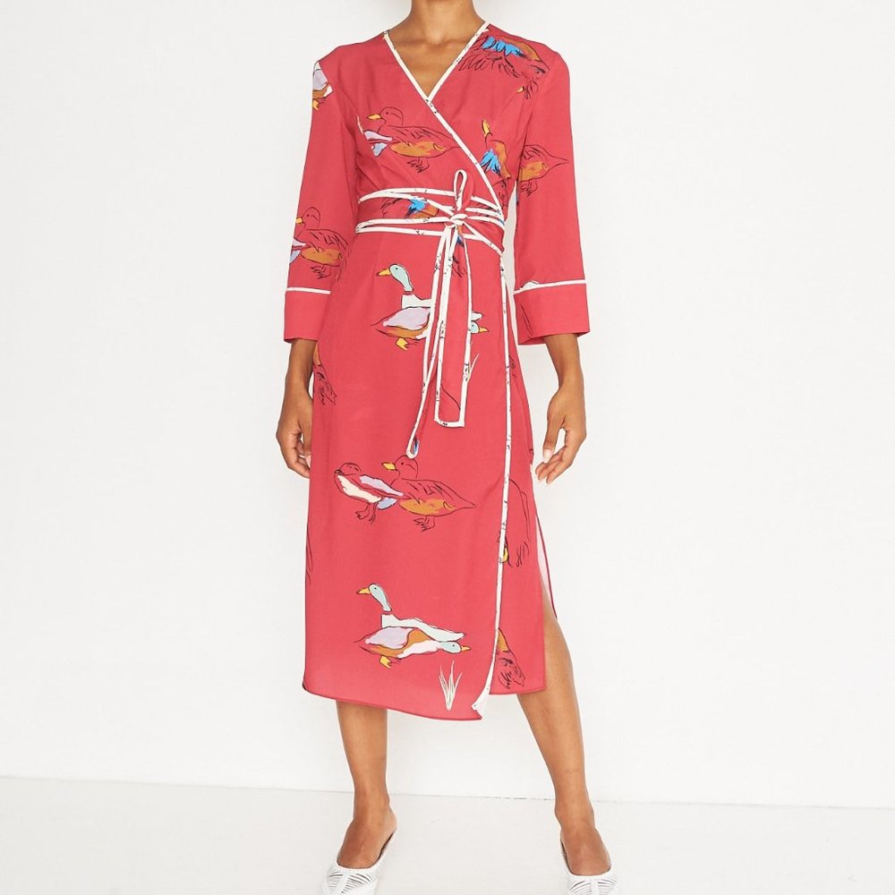 Rachel Antonoff Willow Wrap Dress - PETITE LARGE